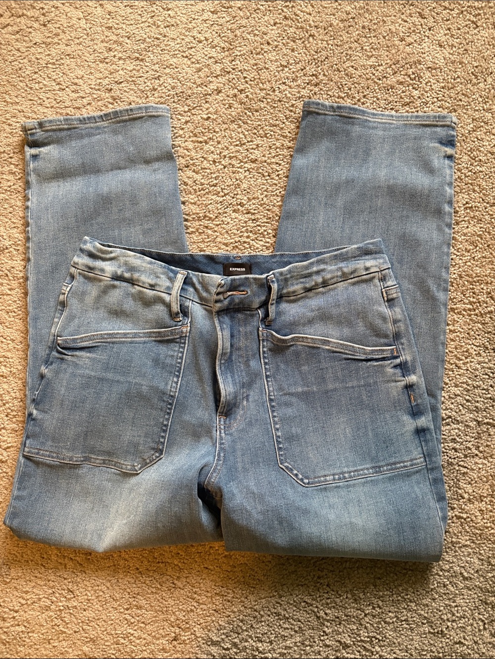 Express Straight ankle Leg high rise Flexx hyper stretch L 12 14 16